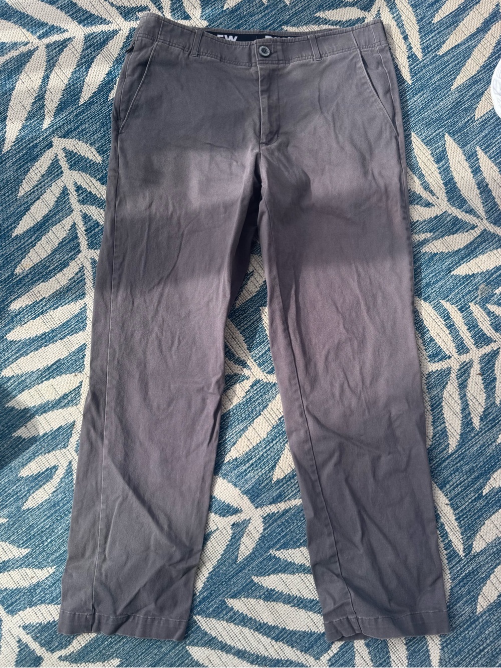 DIXXON Men's Gray Straight-Leg Chino Pants